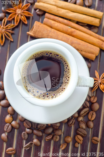 Image of coffee and aroma spice