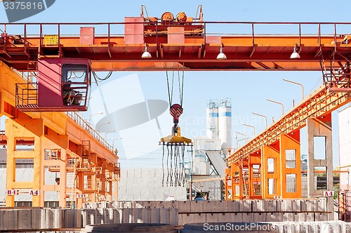 Image of Modern factory formwork construction site