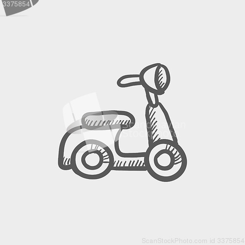 Image of Scooter sketch icon