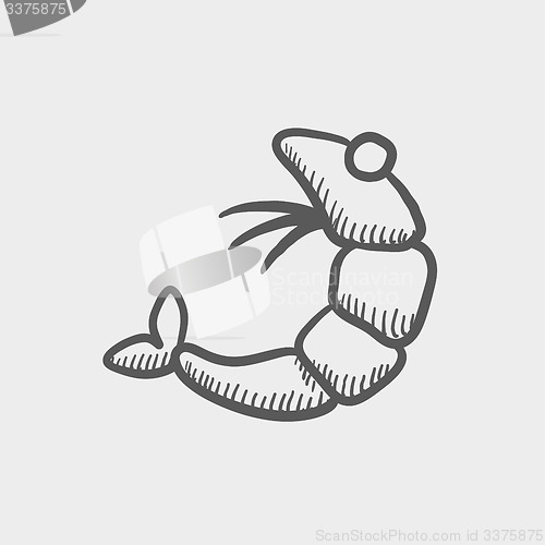 Image of Shrimp sketch icon