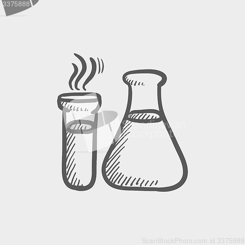 Image of Lab supplies sketch icon