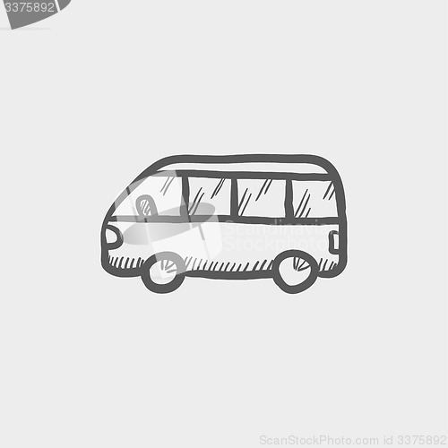 Image of Minibus sketch icon