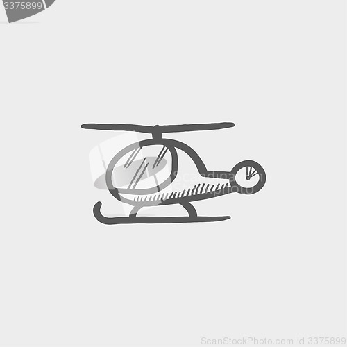 Image of Helicopter sketch icon