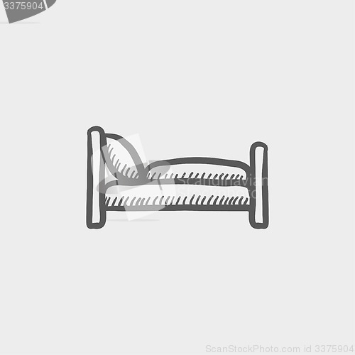 Image of Bed sketch icon