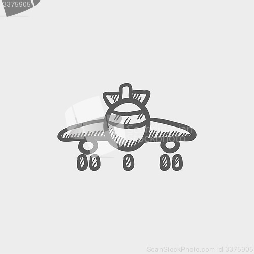 Image of Airplane sketch icon