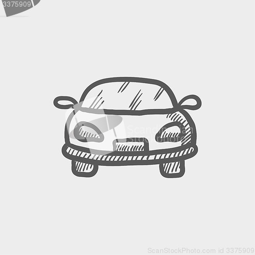 Image of Sports car sketch icon