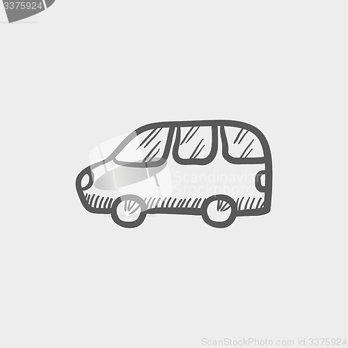 Image of Van transport sketch icon