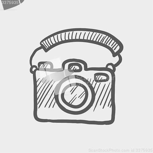 Image of Camera with handle sketch icon