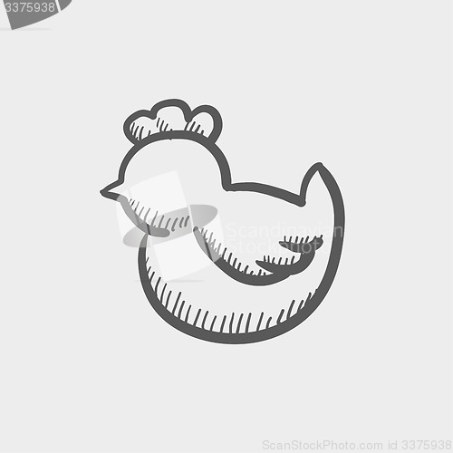 Image of Chick sketch icon