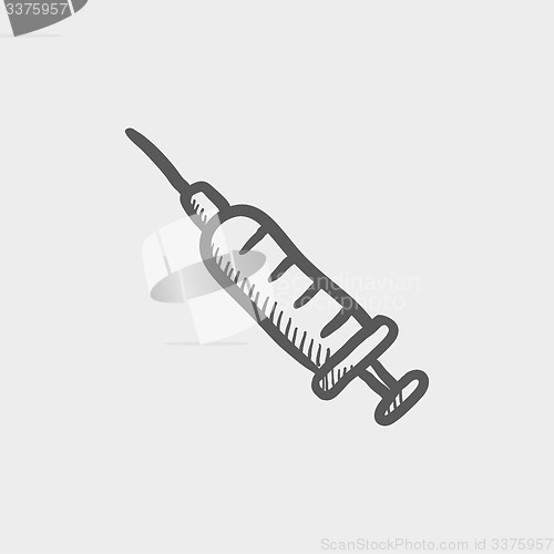 Image of Syringe sketch icon