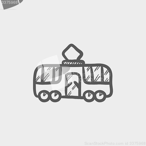 Image of Tourist bus sketch icon