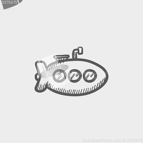 Image of Submarine sketch icon