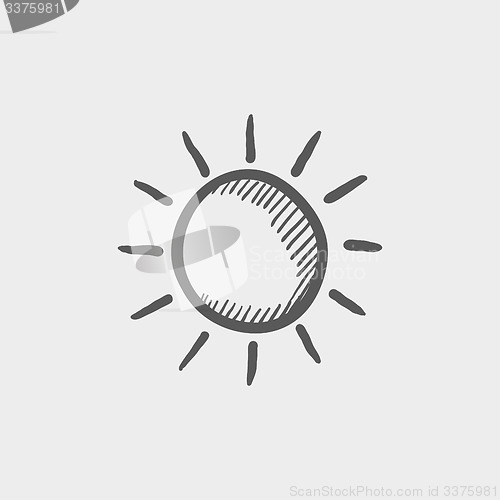 Image of Sun sketch icon