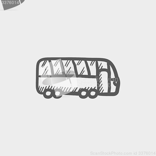 Image of Tourist bus sketch icon