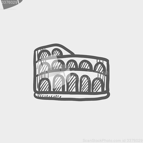 Image of Coliseum sketch icon