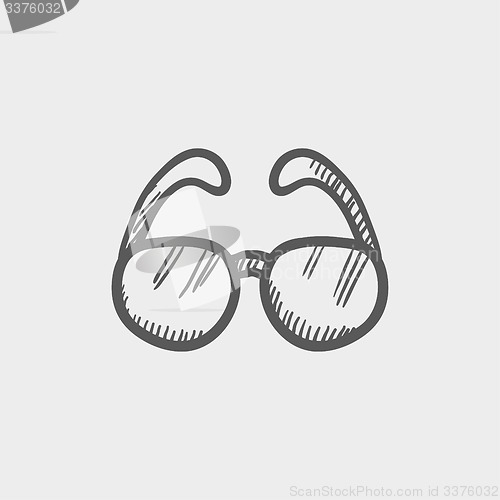 Image of Sunglasses sketch icon