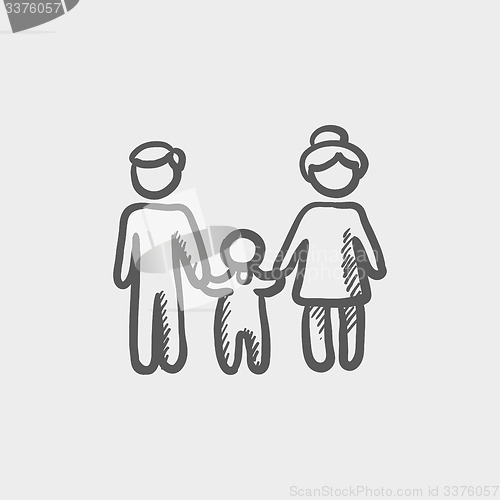 Image of Family sketch icon