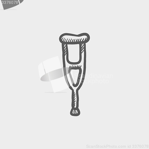 Image of Crutch sketch icon