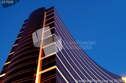 Image of Night of commercial building