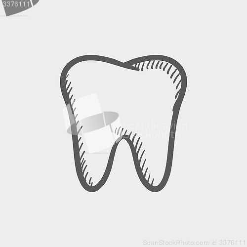 Image of Tooth sketch icon
