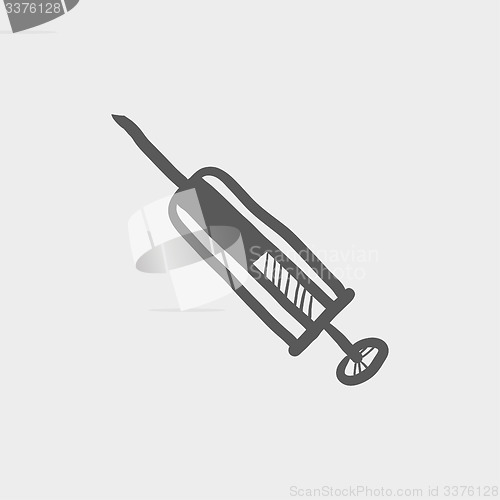 Image of Syringe sketch icon