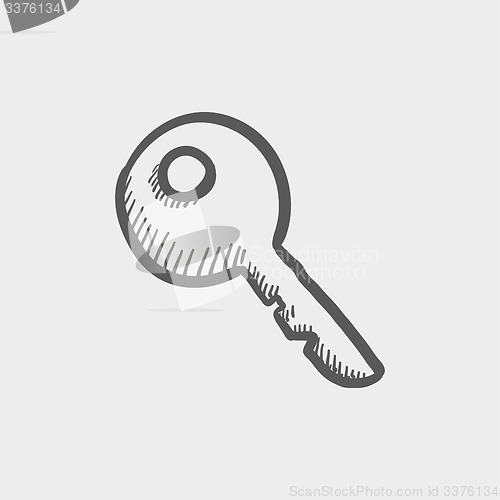 Image of House key sketch icon