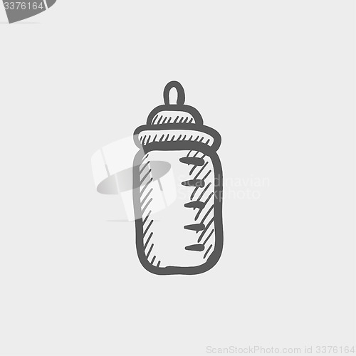 Image of Feeding bottle sketch icon