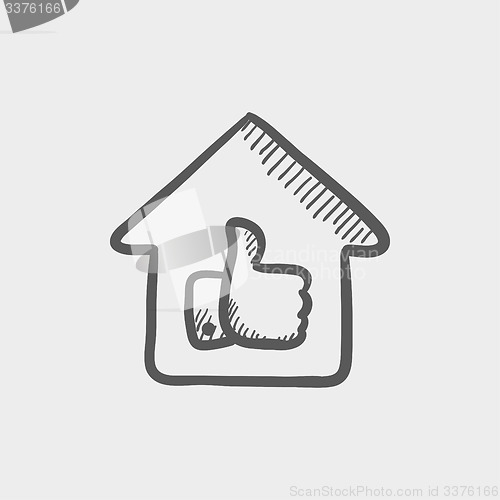 Image of Approved housing loan sketch icon