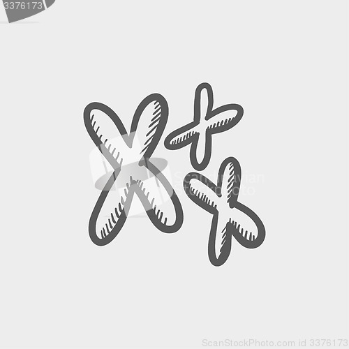 Image of Chromosomes sketch icon