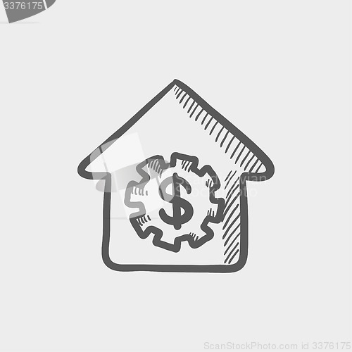 Image of House online payment sketch cion