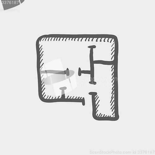 Image of House infographic sketch icon