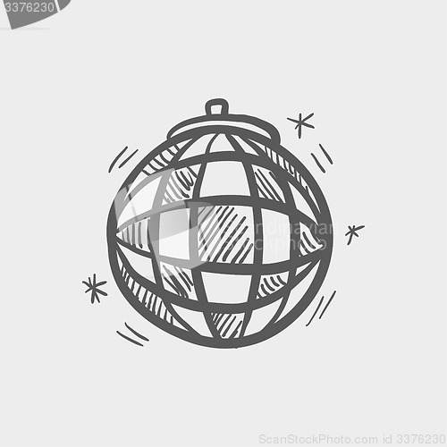 Image of Disco ball sketch icon