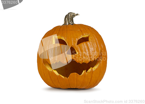 Image of Halloween pumpkin with a grinny face