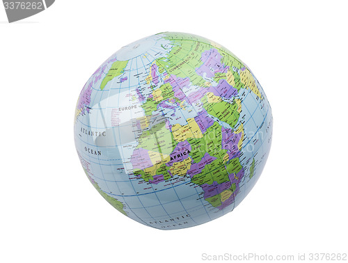 Image of Inflatable globe isolated