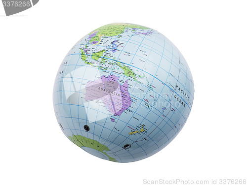 Image of Inflatable globe isolated