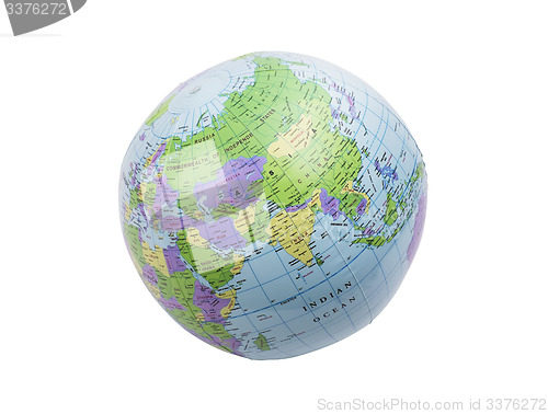 Image of Inflatable globe isolated