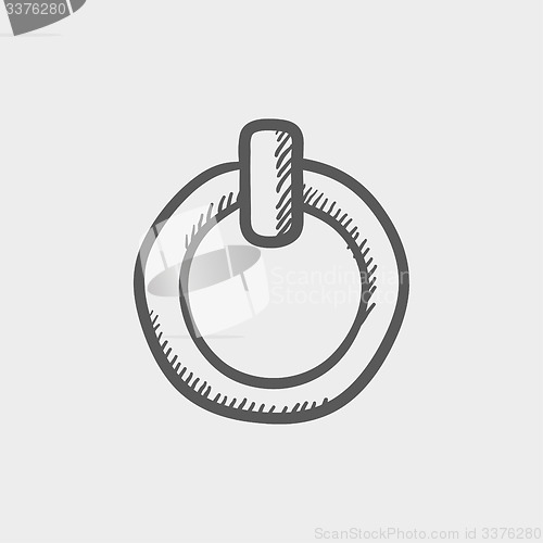 Image of Power button sketch icon