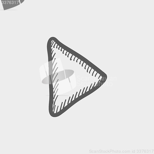Image of Play button sketch icon