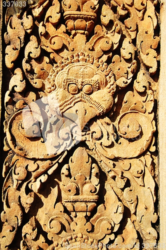 Image of Stone carving at Banteay Sreiz, Cambodia