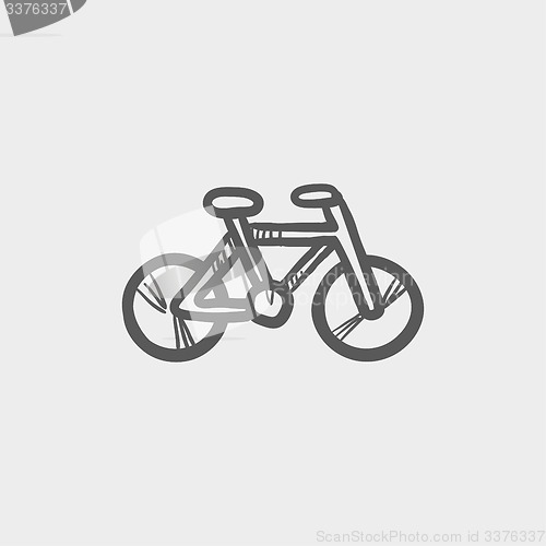 Image of Vintage bicycle sketch icon