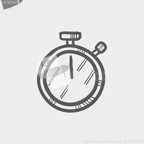 Image of Stop watch sketch icon