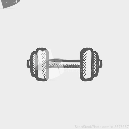 Image of Dumbbell sketch icon