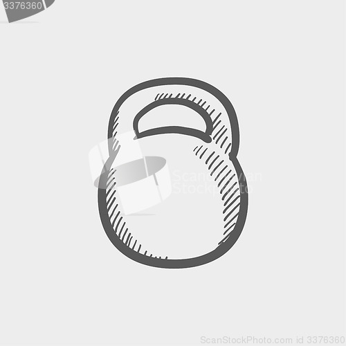 Image of Kettlebell sketch icon