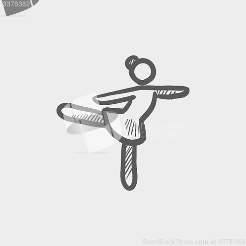 Image of Ballet dancing Sketch icon