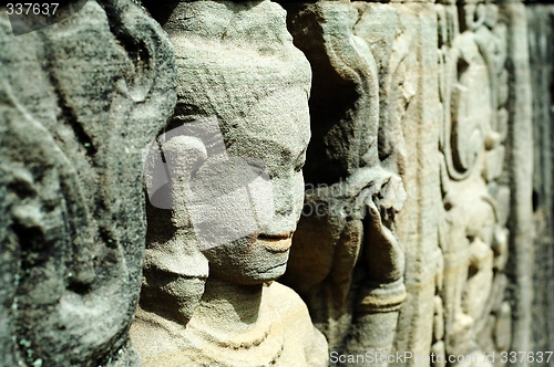 Image of Sculptured apsara, Siem Reap, Cambodia