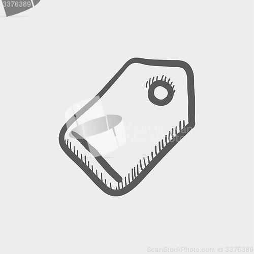 Image of Empty tag sketch icon