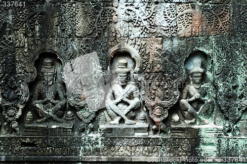 Image of Sculpted buddhas, Siem Reap, Cambodia