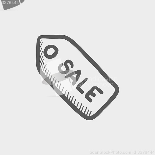 Image of Sale tag sketch icon