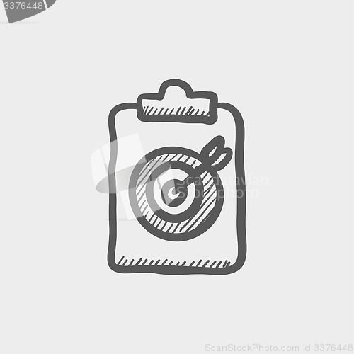 Image of Business and finance target sketch icon