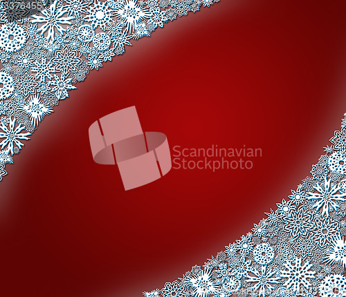 Image of pattern from snowflakes for holiday card